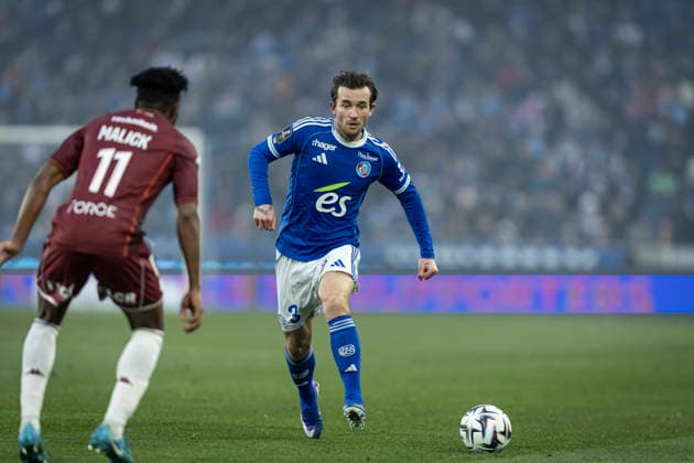 FOOTBALL: Ligue 1 Racing Strasbourg (RCS) vs Metz FC. 18 01 2026 Stade de la Meinau - Strasbourg Ben Chilwell 3 (RCS)  Copyright: xelyxandroxcegarrax