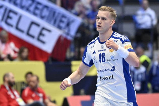 KRISTIANSTAD, SWEDEN 20260118 Iceland s Ellidi Vidarsson during the 2026 EHF European Men s Handball Championship (the EHF Euro 2026) match between Poland and Iceland at Kristianstad Arena, in Kristianstad, Sweden, on January 18, 2026. KRISTIANSTAD SWEDEN x50090x