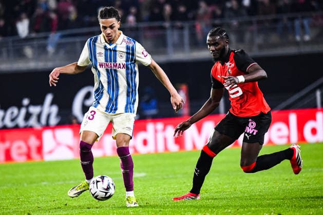 FOOTBALL : Stade Rennais vs Havre AC - Ligue 1 - JournÃ e 18 - 18 01 2026 Kenny Quetant (AC Le Havre) Lilian Brassier (Stade Rennais) RennesFrance  Copyright: xBaptistexAutissierx