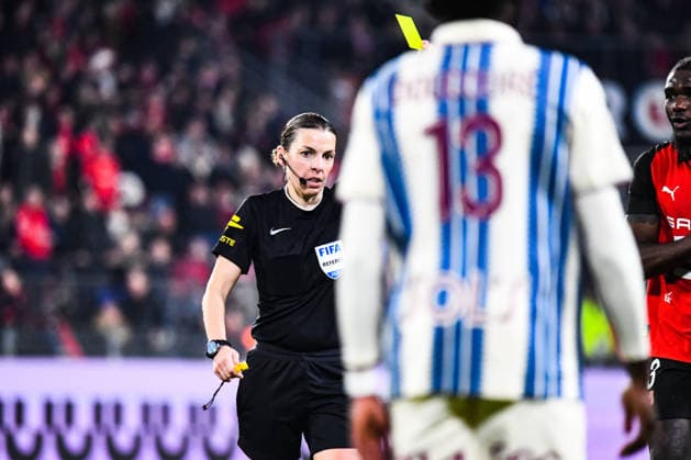 FOOTBALL : Stade Rennais vs Havre AC - Ligue 1 - JournÃ e 18 - 18 01 2026 StÃ phanie Frappart (Arbitre central) RennesFrance  Copyright: xBaptistexAutissierx