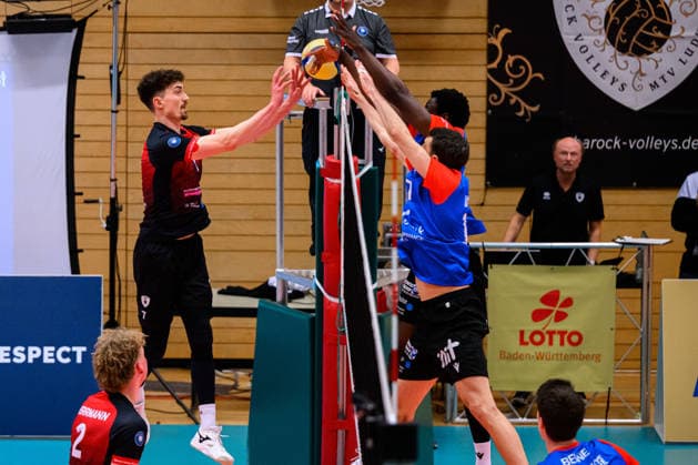 Ludwigsburg: 1. BLM - 25 26 - MTV Ludwigsburg - SSC Karlsruhe Tim Koepfli Köpfli (Ludwigsburg) Ludwigsburg Innenstadtsporthalle Baden-Württemberg Deutschland