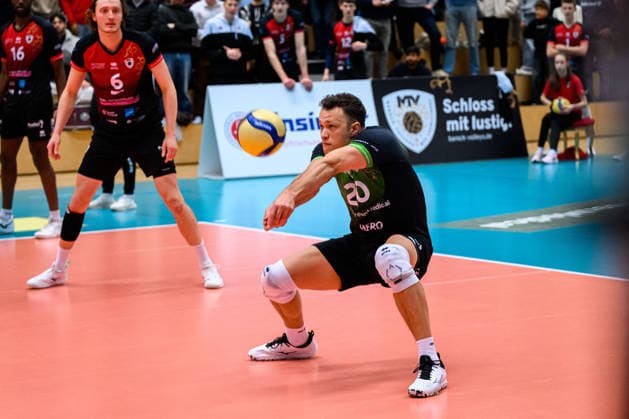 Ludwigsburg: 1. BLM - 25 26 - MTV Ludwigsburg - SSC Karlsruhe Jeffrey Klok (Ludwigsburg) Ludwigsburg Innenstadtsporthalle Baden-Württemberg Deutschland
