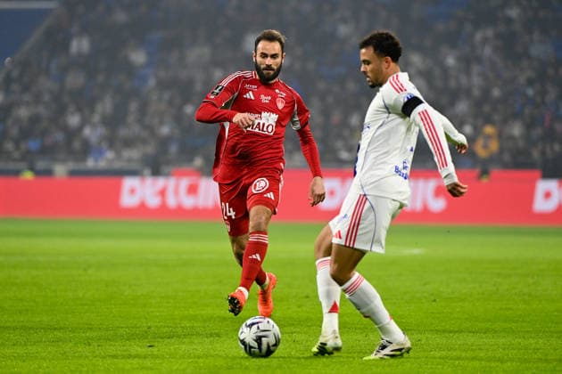 Olympique Lyonnais v Stade Brestois 29 - Ligue 1 McDonald s 2025 2026 24 Lucas TOUSART (sb29) during the Ligue 1 McDonald s match between Lyon and Brest at Groupama Stadium on January 18, 2026 in Lyon, France. Lyon France  Copyright: xFEPx 776348250