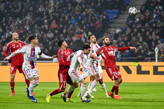 Olympique Lyonnais v Stade Brestois 29 - Ligue 1 McDonald s 2025 2026 17 Afonso MOREIRA (ol) - 03 Nicolas TAGLIAFICO (ol) - 21 Ruben KLUIVERT (ol) - 24 Lucas TOUSART (sb29) during the Ligue 1 McDonald s match between Lyon and Brest at Groupama Stadium on January 18, 2026 in Lyon, France. Lyon France  Copyright: xFEPx 776348250
