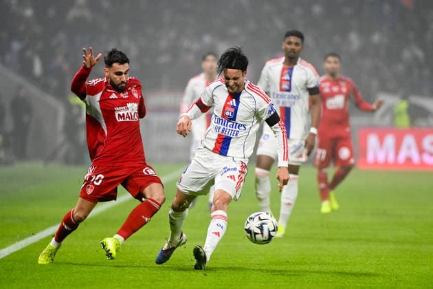 Olympique Lyonnais v Stade Brestois 29 - Ligue 1 McDonald s 2025 2026 10 Romain DEL CASTILLO (sb29) - 03 Nicolas TAGLIAFICO (ol) during the Ligue 1 McDonald s match between Lyon and Brest at Groupama Stadium on January 18, 2026 in Lyon, France. Lyon France  Copyright: xFEPx 776348250