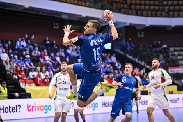 Simone Mengon of Italy during Men s EHF Euro 2026 - Italy vs Hungary, Handball match in Kristianstad, Sweden, January 18 2026  Copyright: xLuigixCanu IPAxSportx xipa-agency.netx xx IPA_70267726 IPA_Agency_IPA70267726