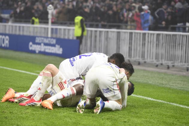 Football : Olympique lyonnais vs Brest - ligue 1 - 18 01 2026 Pavel SULC of Olylpmique Lyonnais scoring goal during the French ligue 1 match between Olympique Lyonnais and Stade Francis-Le Ble (Brest) at Groupama Stadium Decines Charpieu Lyon on January 18, 2025 , France LYONFrance  Copyright: xx