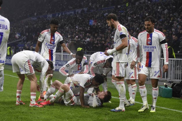 Football : Olympique lyonnais vs Brest - ligue 1 - 18 01 2026 Pavel SULC of Olylpmique Lyonnais scoring goal during the French ligue 1 match between Olympique Lyonnais and Stade Francis-Le Ble (Brest) at Groupama Stadium Decines Charpieu Lyon on January 18, 2025 , France LYONFrance  Copyright: xx