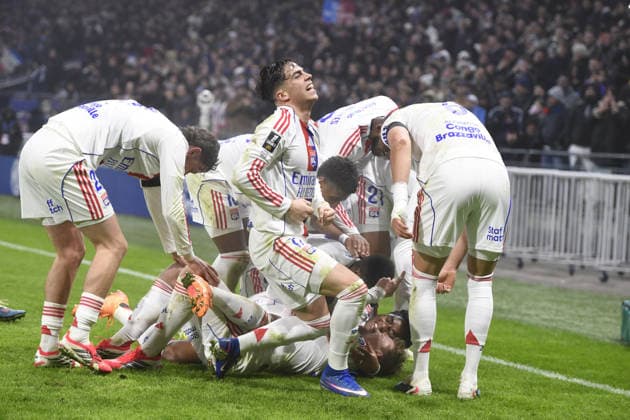 Football : Olympique lyonnais vs Brest - ligue 1 - 18 01 2026 Pavel SULC of Olylpmique Lyonnais scoring goal during the French ligue 1 match between Olympique Lyonnais and Stade Francis-Le Ble (Brest) at Groupama Stadium Decines Charpieu Lyon on January 18, 2025 , France LYONFrance  Copyright: xx