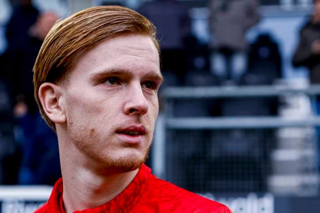 Mats Rots of FC Twente looks on Heracles Almelo v FC Twente, Eredivisie, Heracles Almelo v FC Twente 65, Erve Asito, January 18, 2026, Almelo, Netherlands.