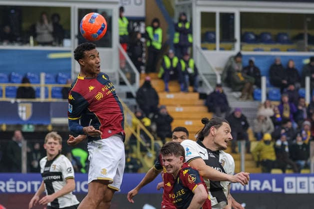 CALCIO - Serie A - Parma Calcio vs Genoa CFC Header of Genoa s Jeff Ekhator during Parma Calcio vs Genoa CFC, Italian soccer Serie A match in Parma, Italy, January 18 2026 Parma Italy  Copyright: xIPAxSport ABACAx