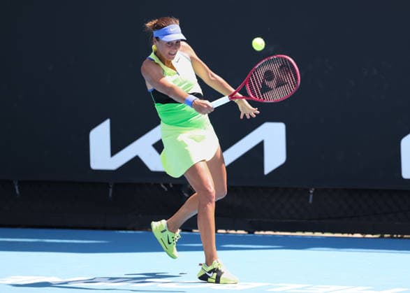 Tatjana Maria (GER), Australian Open 2023, Melbourne Park, Melbourne, Victoria, Australia. Copyright: xJuergenxHasenkopfx