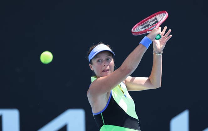 Tatjana Maria (GER), Australian Open 2023, Melbourne Park, Melbourne, Victoria, Australia. Copyright: xJuergenxHasenkopfx
