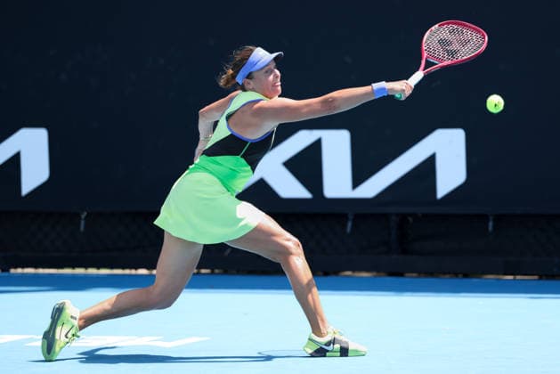 Tatjana Maria (GER), Australian Open 2023, Melbourne Park, Melbourne, Victoria, Australia. Copyright: xJuergenxHasenkopfx