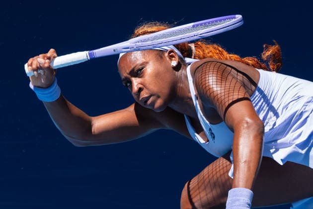 January 19, 2026: 3rd seed COCO GAUFF of the USA in action against KAMILLA RAKHIMOVA of Uzbekistan on Rod Laver Arena in a Women s Singles 1st round match on day 2 of the 2026 Australian Open in Melbourne, Australia. Cal Media Melbourne Australia - ZUMAc04_ 20260119_faf_c04_002 Copyright: xSydneyxLowx