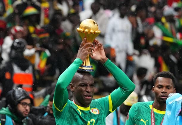 Nicolas Jackson (Senegal) celebrate during the Africa Cup Of Nations match between Morocco and Senegal at Prince Moulay Abdellah Stadium on January 19, 2026 in Rabat, Morocco. (Photo by Thor Wegner DeFodi Images) - *** Nicolas Jackson Senegal celebrate during the Africa Cup Of Nations match between Morocco and Senegal at Prince Moulay Abdellah Stadium on January 19, 2026 in Rabat, Morocco Photo by Thor Wegner DeFodi Images