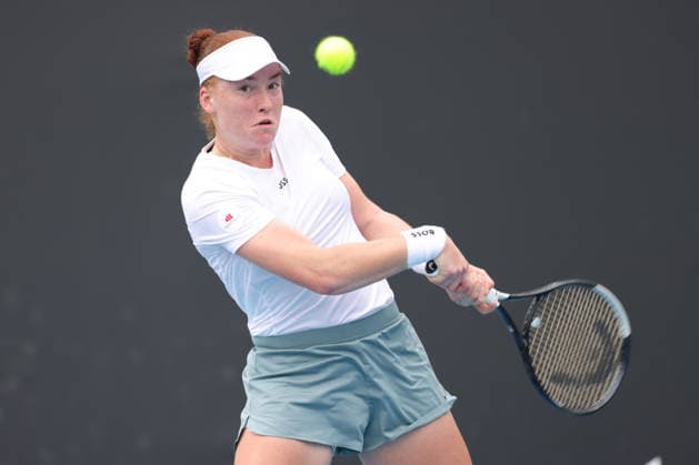 Ella Seidel, GER, during first round of 2026 Australian Open in Melbourne, 19 01 2026; -