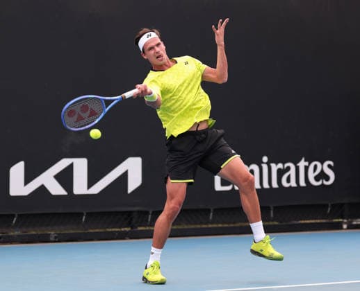 Daniel Altmaier (GER), Australian Open 2023, Melbourne Park, Melbourne, Victoria, Australia. Copyright: xJuergenxHasenkopfx
