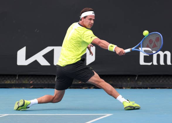 Daniel Altmaier (GER), Australian Open 2023, Melbourne Park, Melbourne, Victoria, Australia. Copyright: xJuergenxHasenkopfx