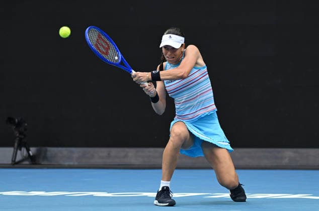TENNIS AUSTRALIAN OPEN, Ajla Tomljanovic of Australia in action during the Women™s 1st round match against Yulia Starodubtseva of Ukraine on day 2 of the 2026 Australian Open tennis tournament at Melbourne Park in Melbourne, Monday, January 19, 2026. ( NO ARCHIVING MELBOURNE VICTORIA AUSTRALIA  Copyright: xJAMESxROSSx 20260119133203957610