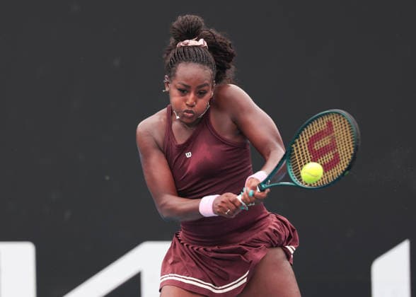 Alycia Parks (USA), Australian Open 2026, Melbourne Park, Melbourne, Victoria, Australia. Copyright: xJuergenxHasenkopfx
