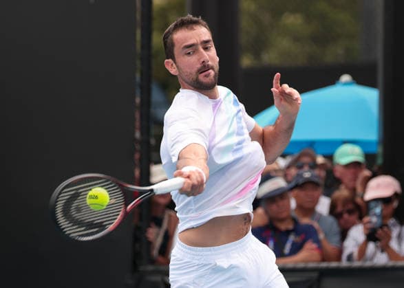 Marin Cilic (CRO), Australian Open 2026, Melbourne Park, Melbourne, Victoria, Australia. Copyright: xJuergenxHasenkopfx