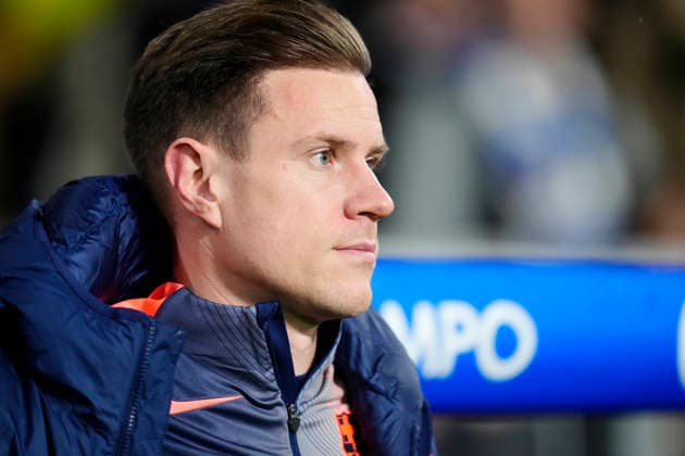 Real Sociedad v FC Barcelona, Barca - LaLiga EA Sports Marc-Andre ter Stegen goalkeeper of Barcelona and Germany during the La Liga EA Sports match between Real Sociedad and FC Barcelona at Estadio Anoeta on January 18, 2026 in San Sebastian, Spain. San Sebastian Basque country Spain  Copyright: xJosexBretonx originalFilename:bretonhernandez-realsoci260118_npSRx.jpg