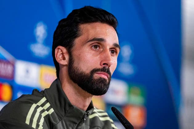 Real Madrid C.F. Training Session And press conference, PK, Pressekonferenz - UEFA Champions League 2025 26 League Phase MD7 Alvaro Arbeloa, head coach of Real Madrid, is seen speaking at the Press Conference ahead of the UEFA Champions League 2024 25 match against AS Monaco at Ciudad Real Madrid on January 19, 2026 in Madrid, Spain. Valdebebas Ciudad Real Madrid Madrid Spain Copyright: xAlbertoxGardinx AGardin_20260119_Foot_Champ_ReaMad_Press_0939