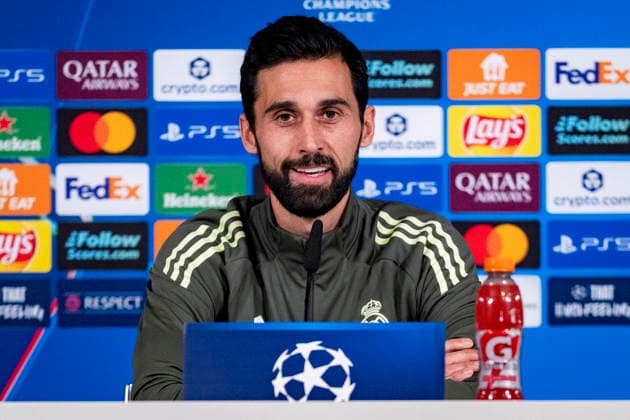Real Madrid C.F. Training Session And press conference, PK, Pressekonferenz - UEFA Champions League 2025 26 League Phase MD7 Alvaro Arbeloa, head coach of Real Madrid, is seen speaking at the Press Conference ahead of the UEFA Champions League 2024 25 match against AS Monaco at Ciudad Real Madrid on January 19, 2026 in Madrid, Spain. Valdebebas Ciudad Real Madrid Madrid Spain Copyright: xAlbertoxGardinx AGardin_20260119_Foot_Champ_ReaMad_Press_0949