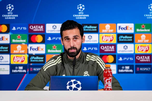 Real Madrid C.F. Training Session And press conference, PK, Pressekonferenz - UEFA Champions League 2025 26 League Phase MD7 Alvaro Arbeloa, head coach of Real Madrid, is seen speaking at the Press Conference ahead of the UEFA Champions League 2024 25 match against AS Monaco at Ciudad Real Madrid on January 19, 2026 in Madrid, Spain. Valdebebas Ciudad Real Madrid Madrid Spain Copyright: xAlbertoxGardinx AGardin_20260119_Foot_Champ_ReaMad_Press_0953
