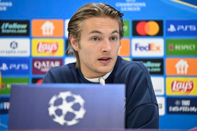 Kairat Almaty v Club Brugge - UEFA Champions League Media Activities 19 01 2026 ASTANA, KAZACHSTAN - JANUARY 19 : Leko Ivan head coach of Club Brugge and Vermant Romeo forward of Club Brugge talking to the press during a press conference, PK, Pressekonferenz ahead of the UEFA Champions League 2025 26 League Phase MD7 match between Kairat Almaty and Club Brugge on January 19, 2026 in Astana, Kazachstan, 19 01 2026 Astana Kazachstan  Copyright: xJanxDexMeuleneirx