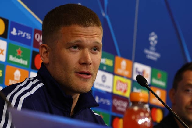 January 19, 2026, Copenaghen, Denmark, Italy: CopenaghenÃ¢â‚¬â ¢s aAndreas Cornelius during a press conference, PK, Pressekonferenz head of the UEFA Champions League 2025 26 League Phase MD7 match between F.C. Copenhagen and SSC Napoli at Parken Stadium in Copenhagen, Denmark, on January 19, 2026 Copenaghen Italy - ZUMAl131 20260119_zsp_l131_001 Copyright: xCiroxDexLucax