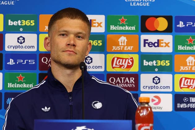 January 19, 2026, Copenaghen, Denmark, Italy: CopenaghenÃ¢â‚¬â ¢s Andreas Cornelius during a press conference, PK, Pressekonferenz head of the UEFA Champions League 2025 26 League Phase MD7 match between F.C. Copenhagen and SSC Napoli at Parken Stadium in Copenhagen, Denmark, on January 19, 2026 Copenaghen Italy - ZUMAl131 20260119_zsp_l131_002 Copyright: xCiroxDexLucax