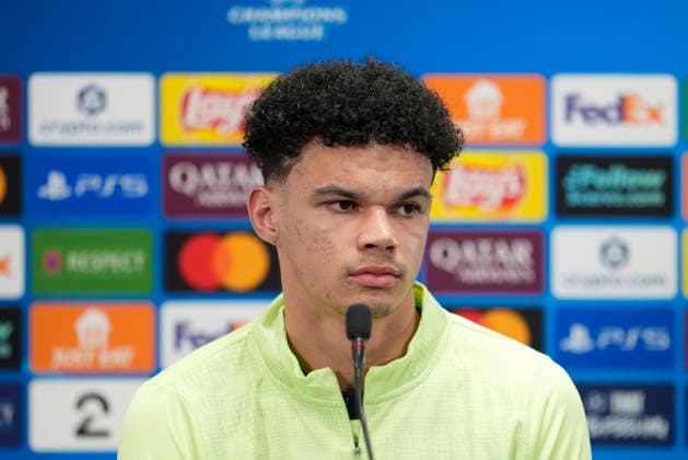 Football, press conference with Manchester City Bodo 20260119 Manchester Citys Nico O Reilly during a press conference before the Champions League match against Bodo Glimt at Aspmyra Stadium on Tuesday Photo Fredrik Varfjell NTB Bodo Norway EDITORIAL USE ONLY RESTRICTED USE FOR BETTING COMPANIES  Copyright: xFredrikxVarfjellx xNTBx