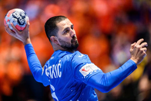 260119 Mario Sostaric of Croatia during the EHF European Handball Championship preliminary round match between the Netherlands and Croatia on January 19, 2026 in Malmö. Photo: Petter Arvidson BILDBYRAN kod PA PA1126 handball handboll handball handbolls-em 2026 nederländerna netherlands croatia kroatien ehf european handball championship bbeng grappa33 Copyright: PETTERxARVIDSON BB260119PA012