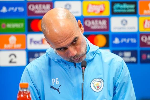 Football, press conference with Manchester City Bodo 20260119 Manchester City coach Pep Guardiola during a press conference before the Champions League match against Bodo Glimt at Aspmyra Stadium on Tuesday Photo Fredrik Varfjell NTB Bodo Norway EDITORIAL USE ONLY RESTRICTED USE FOR BETTING COMPANIES  Copyright: xFredrikxVarfjellx xNTBx