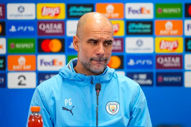 Football, press conference with Manchester City Bodo 20260119 Manchester City coach Pep Guardiola during a press conference before the Champions League match against Bodo Glimt at Aspmyra Stadium on Tuesday Photo Fredrik Varfjell NTB Bodo Norway EDITORIAL USE ONLY RESTRICTED USE FOR BETTING COMPANIES  Copyright: xFredrikxVarfjellx xNTBx