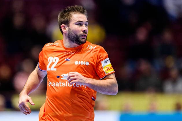 260119 Luc Steins of the Netherlands during the EHF European Handball Championship preliminary round match between the Netherlands and Croatia on January 19, 2026 in Malmö. Photo: Petter Arvidson BILDBYRAN kod PA PA1126 handball handboll handball handbolls-em 2026 nederländerna netherlands croatia kroatien ehf european handball championship bbeng grappa33 Copyright: PETTERxARVIDSON BB260119PA023