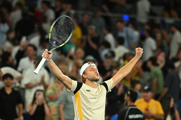 2026 Australian Open - Melbourne Alexandre Muller (FRA) during his first round match at the 2026 Australian Open at Melbourne Park in Melbourne, AUSTRALIA, on January 19, 2026. Photo by Corinne Dubreuil ABACAPRESS.COM Melbourne Australia  Copyright: xDubreuilxCorinne ABACAx