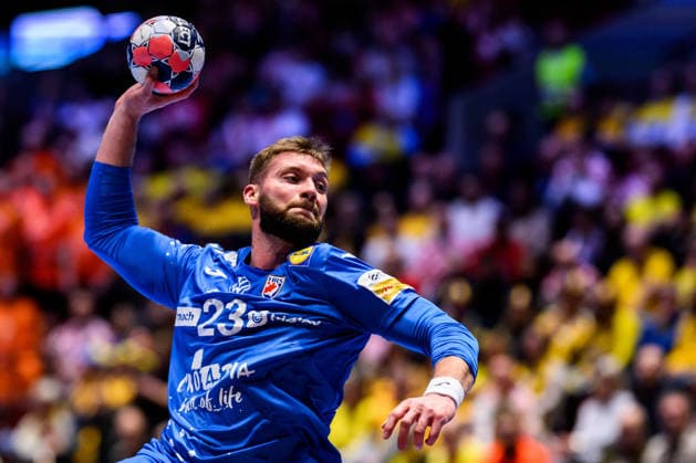 260119 Zlatko Rauzan of Croatia during the EHF European Handball Championship preliminary round match between the Netherlands and Croatia on January 19, 2026 in Malmö. Photo: Petter Arvidson BILDBYRAN kod PA PA1126 handball handboll handball handbolls-em 2026 nederländerna netherlands croatia kroatien ehf european handball championship bbeng grappa33 Copyright: PETTERxARVIDSON BB260119PA024