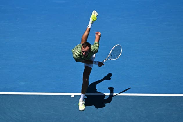 2026 Australian Open - Melbourne Daniil Medvedev (RUS) during his first round match at the 2026 Australian Open at Melbourne Park in Melbourne, AUSTRALIA, on January 19, 2026. Photo by Corinne Dubreuil ABACAPRESS.COM Melbourne Australia  Copyright: xDubreuilxCorinne ABACAx