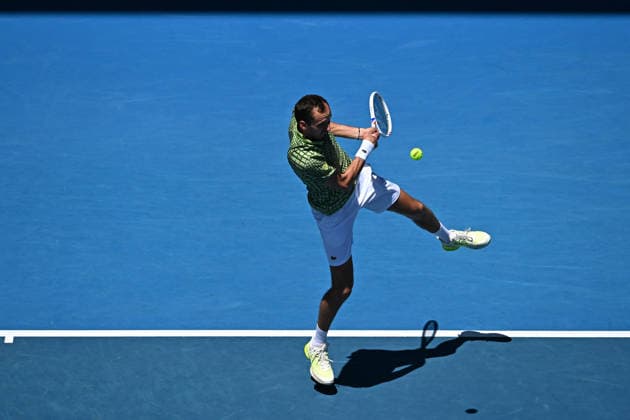 2026 Australian Open - Melbourne Daniil Medvedev (RUS) during his first round match at the 2026 Australian Open at Melbourne Park in Melbourne, AUSTRALIA, on January 19, 2026. Photo by Corinne Dubreuil ABACAPRESS.COM Melbourne Australia  Copyright: xDubreuilxCorinne ABACAx