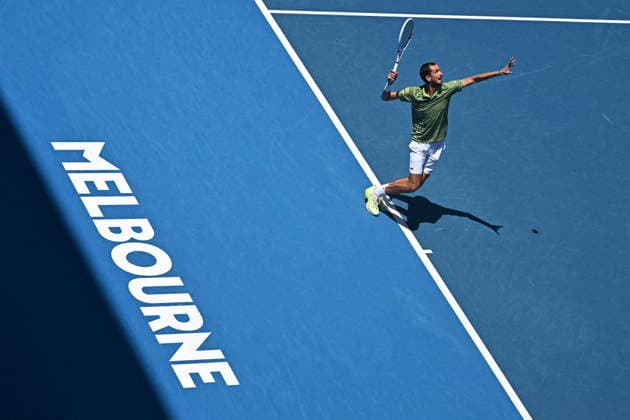 2026 Australian Open - Melbourne Daniil Medvedev (RUS) during his first round match at the 2026 Australian Open at Melbourne Park in Melbourne, AUSTRALIA, on January 19, 2026. Photo by Corinne Dubreuil ABACAPRESS.COM Melbourne Australia  Copyright: xDubreuilxCorinne ABACAx