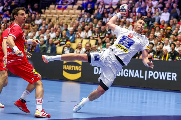 19.01.2026, Handball, Men s EHF EURO 2026, Österreich - Serbien, Jyske Bank Boxen in Herning, Dänemark, Preliminary Round: Mijajlo Marsenic (Serbien 93) Dänemark