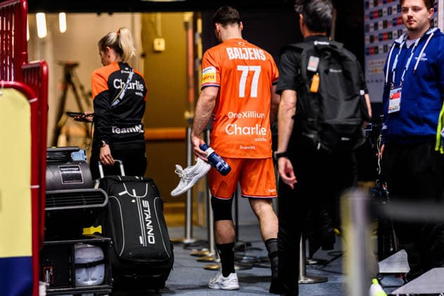 260119 Dani Baijens of the Netherlands in pain during the EHF European Handball Championship preliminary round match between the Netherlands and Croatia on January 19, 2026 in Malmö. Photo: Petter Arvidson BILDBYRAN kod PA PA1126 handball handboll handball handbolls-em 2026 nederländerna netherlands croatia kroatien ehf european handball championship bbeng grappa33 Copyright: PETTERxARVIDSON BB260119PA040
