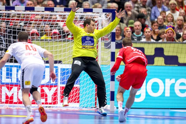 19.01.2026, Handball, Men s EHF EURO 2026, Österreich - Serbien, Jyske Bank Boxen in Herning, Dänemark, Preliminary Round: Dejan Milosavljev (Serbien 96) Dänemark