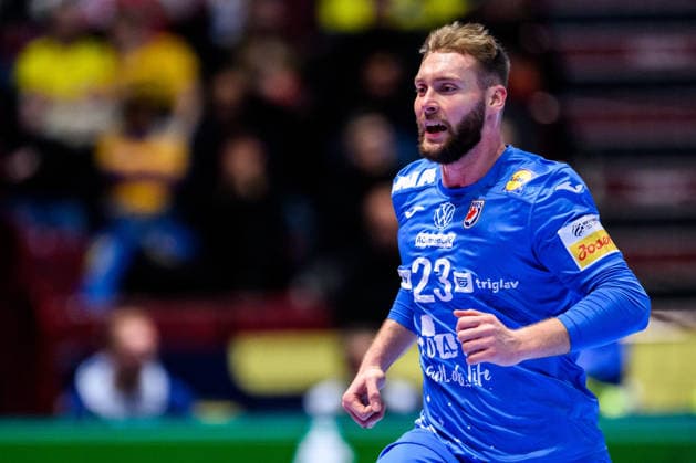 260119 Zlatko Rauzan of Croatia during the EHF European Handball Championship preliminary round match between the Netherlands and Croatia on January 19, 2026 in Malmö. Photo: Petter Arvidson BILDBYRAN kod PA PA1126 handball handboll handball handbolls-em 2026 nederländerna netherlands croatia kroatien ehf european handball championship bbeng grappa33 Copyright: PETTERxARVIDSON BB260119PA060