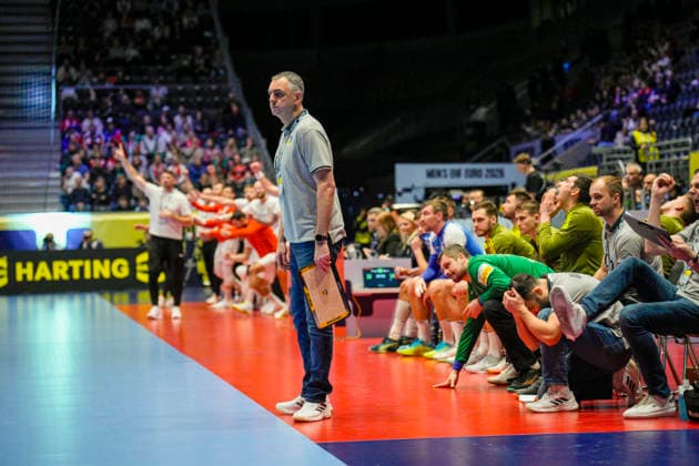 European Handball Championship, Czech Republic Ukraine Baerum 20260119 Ukraine s coach Vadym Brazhnyk during the European Championship handball match between the Czech Republic and Ukraine in Unity arena Photo Stian Lysberg Solum NTB Baerum Norway EDITORIAL USE ONLY RESTRICTED USE FOR BETTING COMPANIES  Copyright: xStianxLysbergxSolumx xNTBx