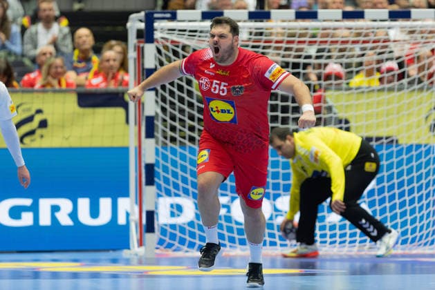 Österreich - Serbien, EHF Handball EM 2026 Tobias Wagner (Österreich, 55). Handball EHF Europameisterschaft, Länderspiel zwischen Österreich und Serbien am 19. Januar 2026 in Herning (Dänemark)., Herning Dänemark Jyske Bank Boxen