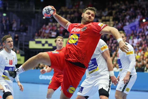 Österreich - Serbien, EHF Handball EM 2026 Tobias Wagner (Österreich, 55). Handball EHF Europameisterschaft, Länderspiel zwischen Österreich und Serbien am 19. Januar 2026 in Herning (Dänemark)., Herning Dänemark Jyske Bank Boxen